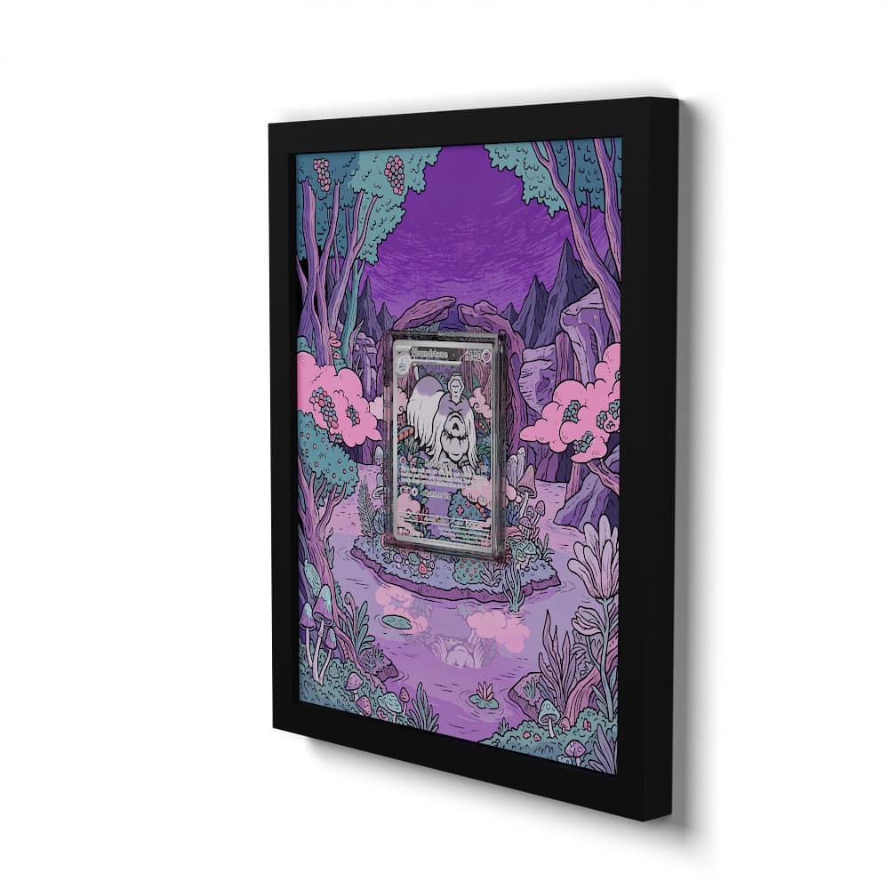 145 Friedwuff - Extended Artwork Framed Pokemon Card Display