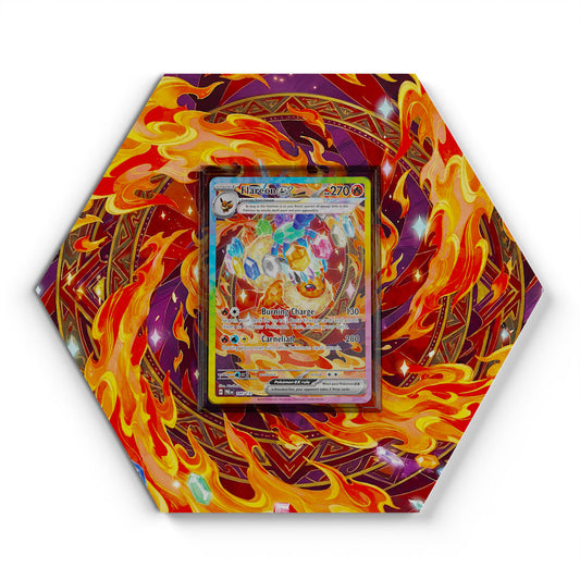 146/131 Flamara EX - Extended Artwork Pokemon Card Display