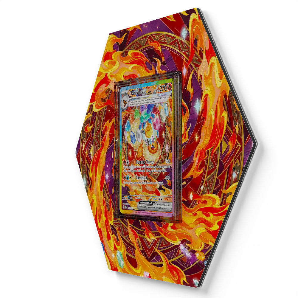 146/131 Flamara EX - Extended Artwork Pokemon Card Display