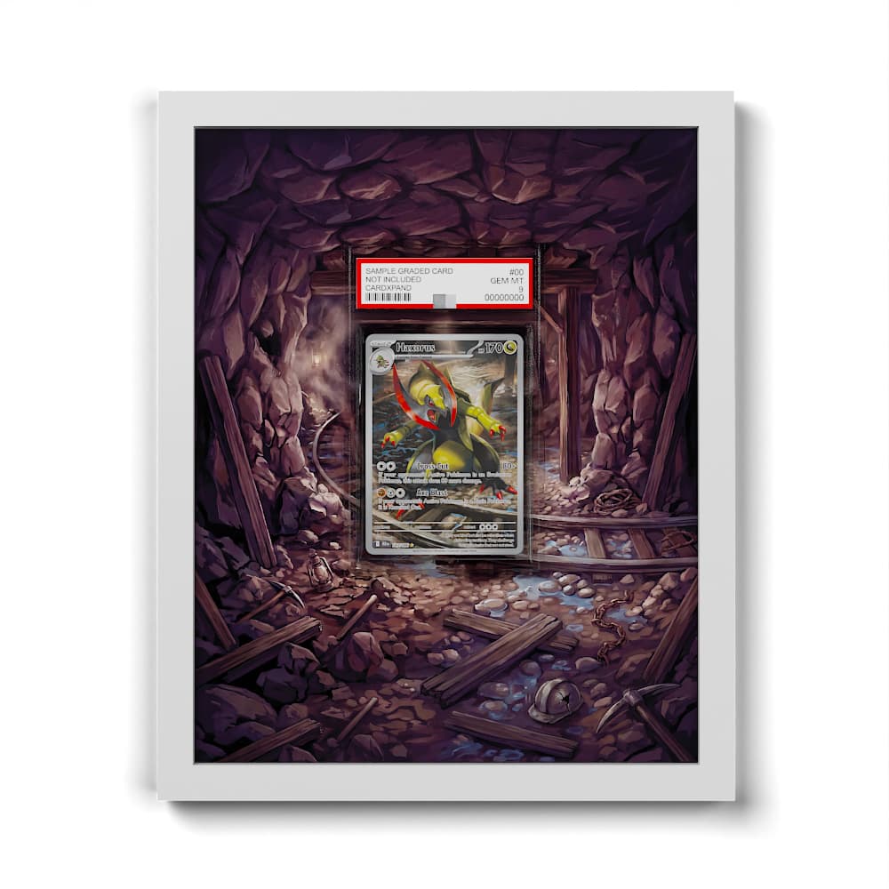 147/086 Maxax - Extended Artwork Framed Pokemon Card Display