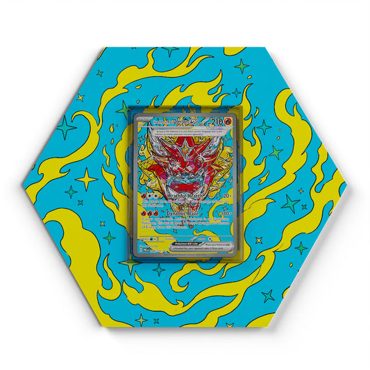 148/131 Ofenmaske Ogerpon EX - Extended Artwork Pokemon Card Display