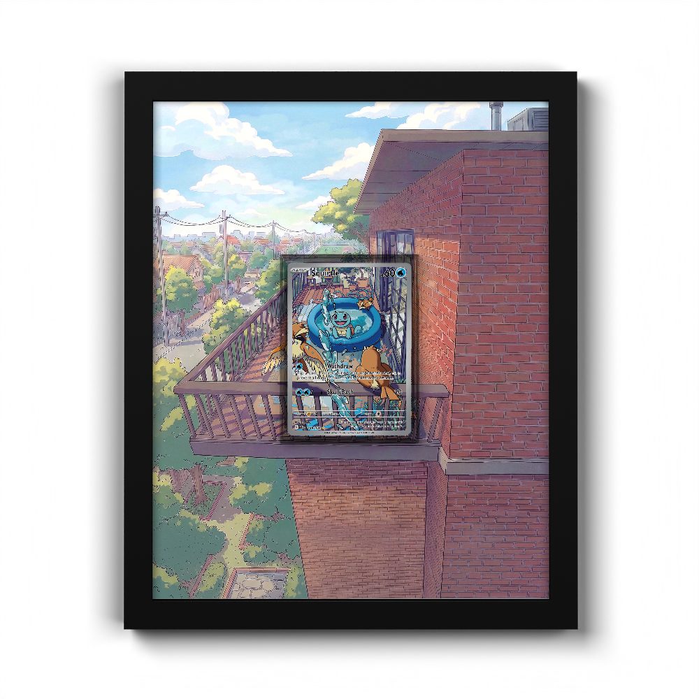 148/142 Squirtle - Extended Artwork Pokemon Card Frame