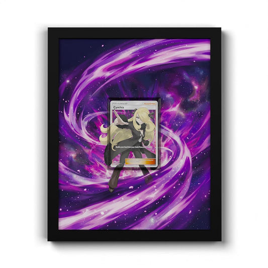 148 Cynthia - Extended Artwork Framed Pokemon Card Display