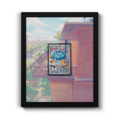 148/142 Schiggy - Extended Artwork Framed Pokemon Card Display