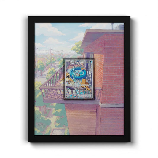 148/142 Schiggy - Extended Artwork Framed Pokemon Card Display