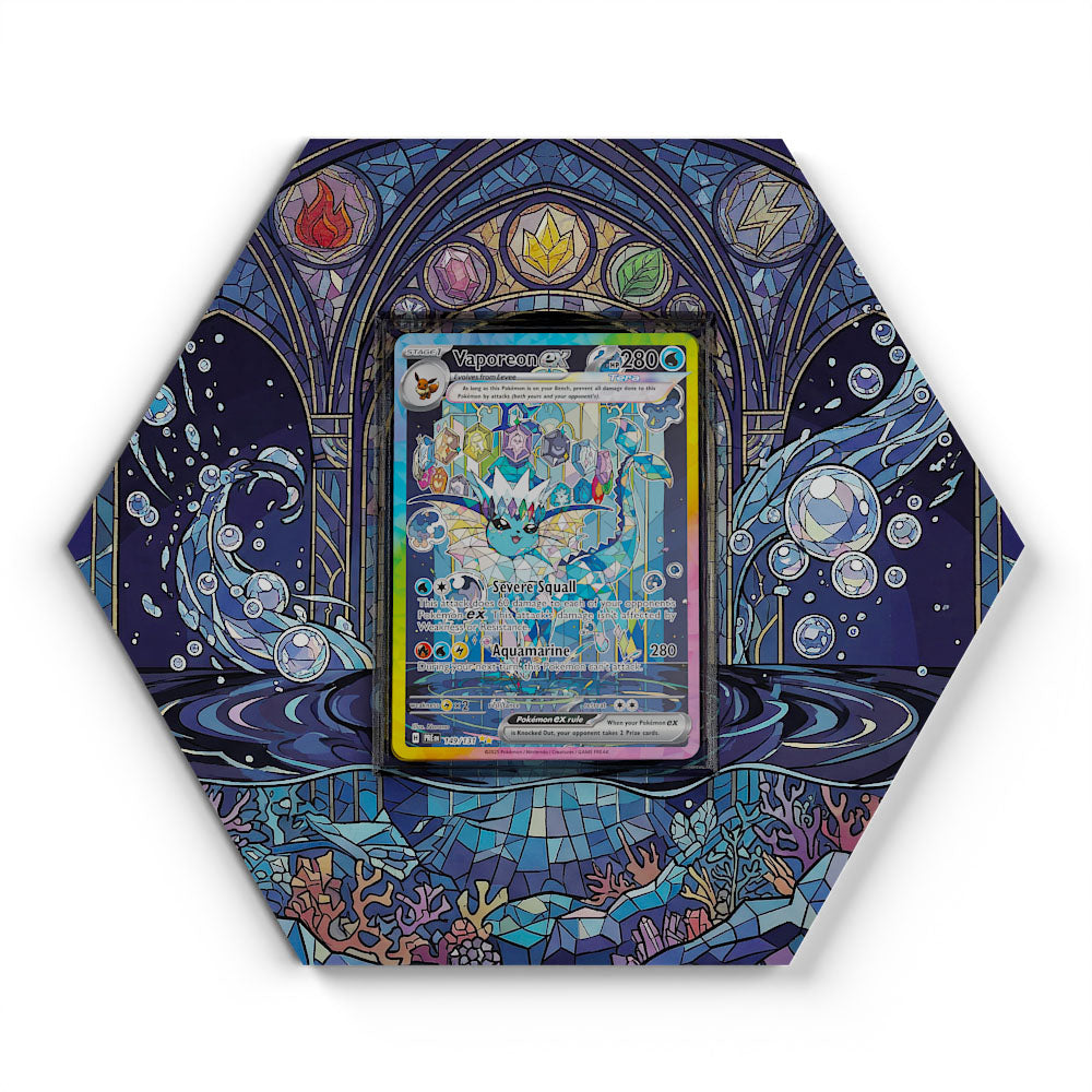 149/131 Aquana EX - Extended Artwork Pokemon Card Display