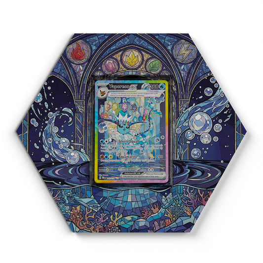 149/131 Aquana EX - Extended Artwork Pokemon Card Display