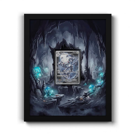 150 Stahlos - Extended Artwork Framed Pokemon Card Display