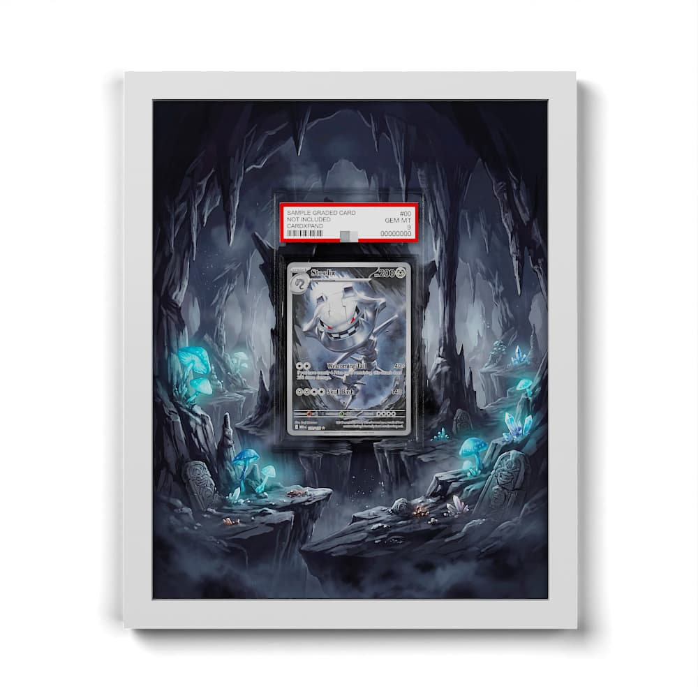 150 Stahlos - Extended Artwork Framed Pokemon Card Display