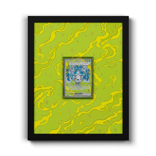 152/131 Brunnenmaske-Ogerpon EX - Extended Artwork Framed Pokemon Card Display