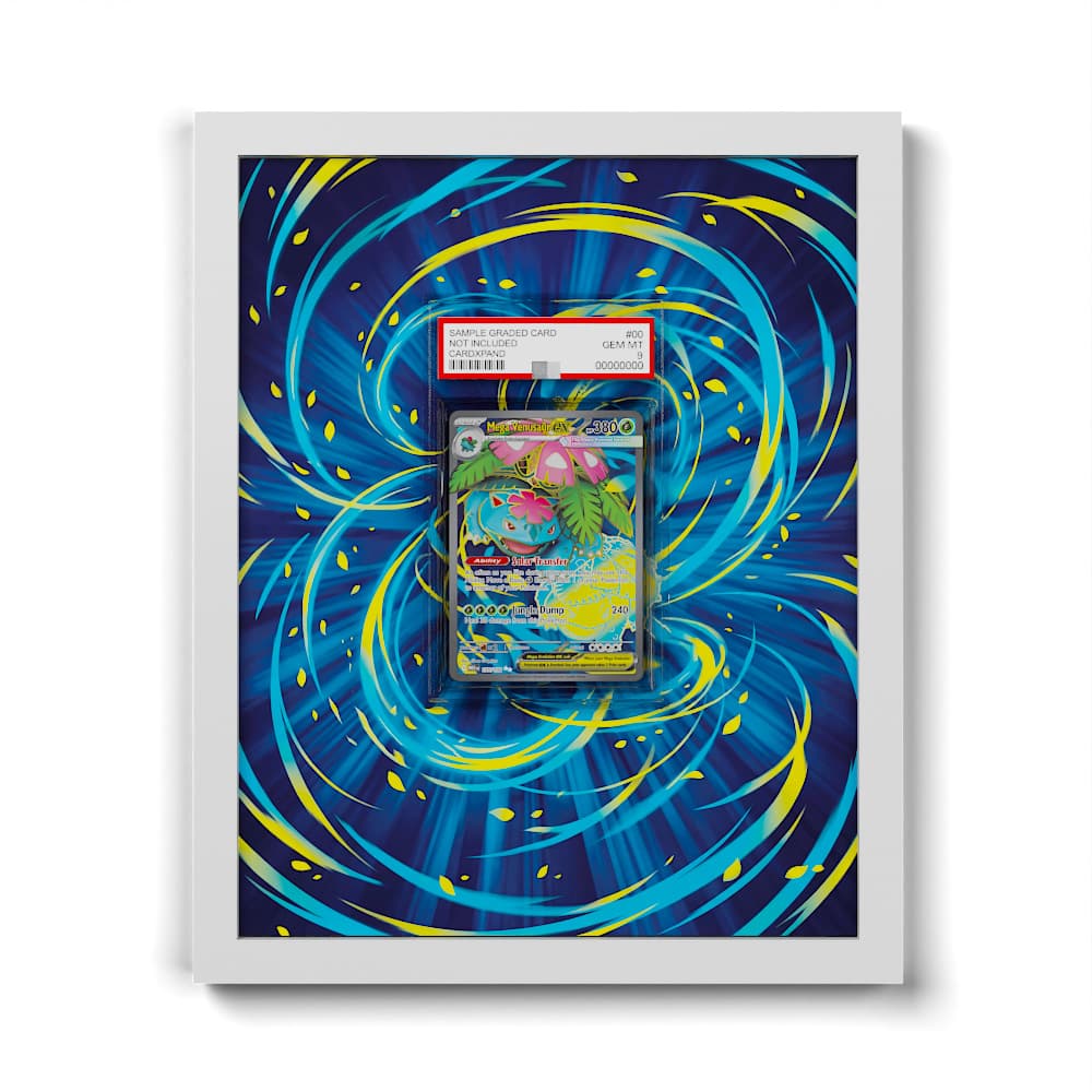 155 Mega-Bisaflor EX - Extended Artwork Framed Pokemon Card Display