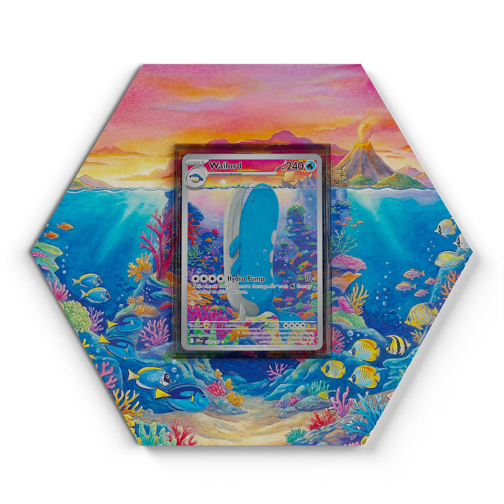 162/159 Wailord - Extended Artwork Pokemon Card Display