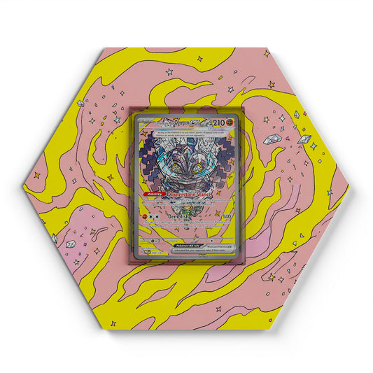160/131 Fundamentmaske Ogerpon EX - Extended Artwork Pokemon Card Display