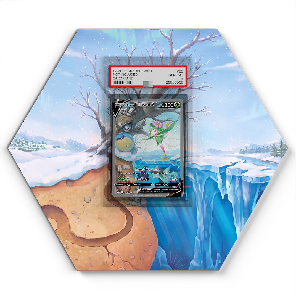 163/189 Hisuian Lilligant V - Extended Artwork Pokemon Card Display