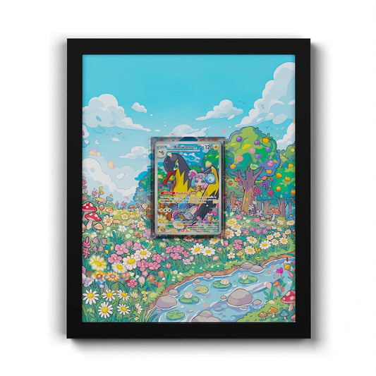 163 Enigmaras Wattrel - Extended Artwork Framed Pokemon Card Display