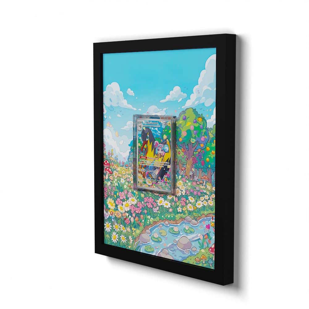 163 Enigmaras Wattrel - Extended Artwork Framed Pokemon Card Display