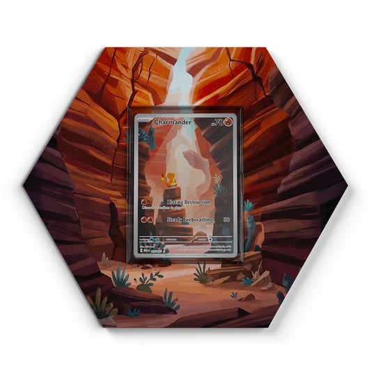 168/165 Glumanda - Extended Artwork Pokemon Card Display