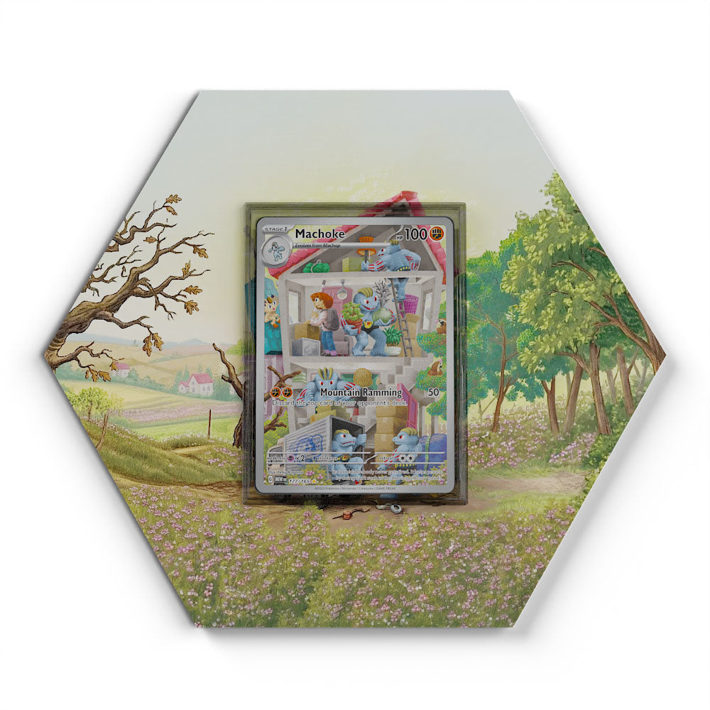 177/165 Maschock - Extended Artwork Pokemon Card Display