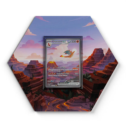 199/165 Glurak EX - Extended Artwork Pokemon Card Display
