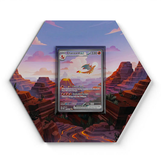 199/165 Glurak EX - Extended Artwork Pokemon Card Display