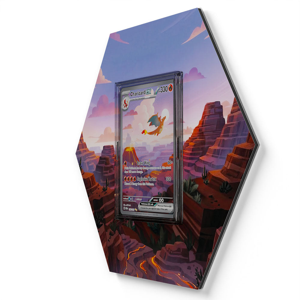 199/165 Glurak EX - Extended Artwork Pokemon Card Display
