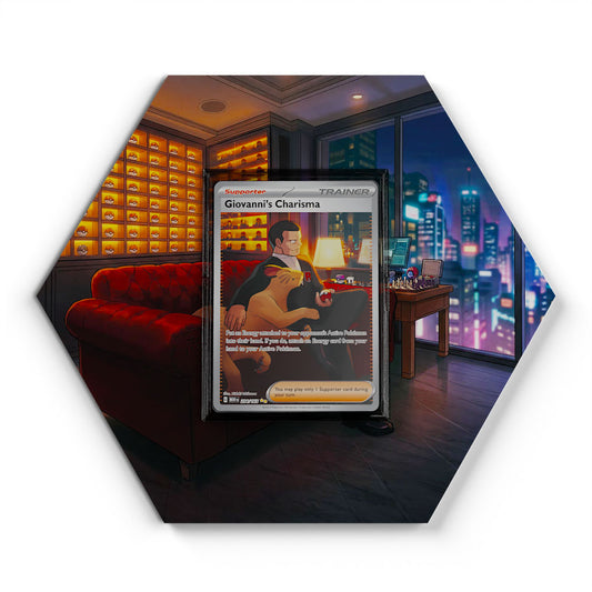 204/165 Giovannis Charisma - Extended Artwork Pokemon Card Display