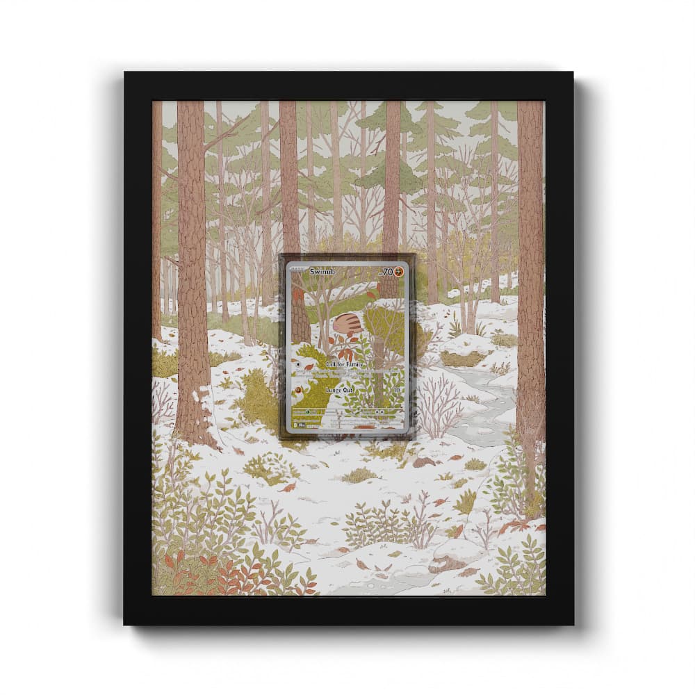 165 Quiekel - Extended Artwork Framed Pokemon Card Display