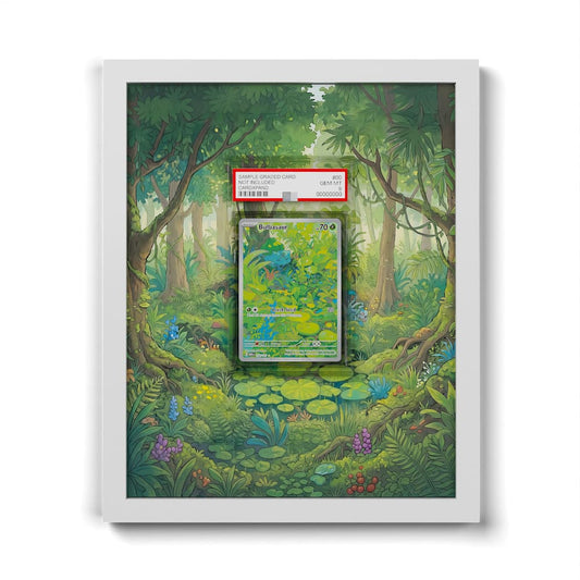166 Bisasam - Extended Artwork Framed Pokemon Card Display