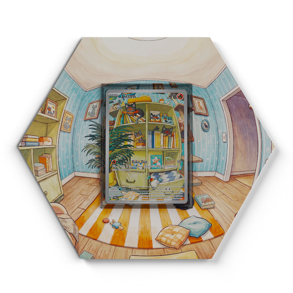 167/162 Flamiau - Extended Artwork Pokemon Card Display