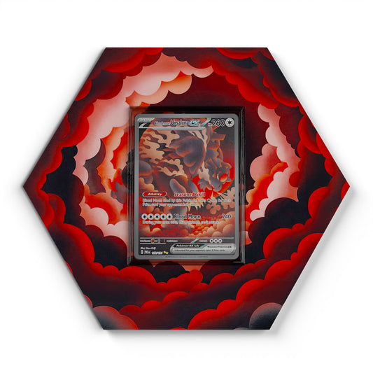 168/131 Blutmond-Ursaluna EX - Extended Artwork Pokemon Card Display