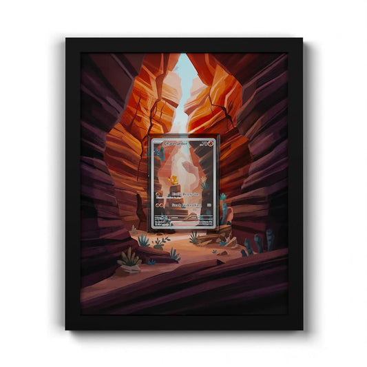 168 Glumanda - Extended Artwork Framed Pokemon Card Display