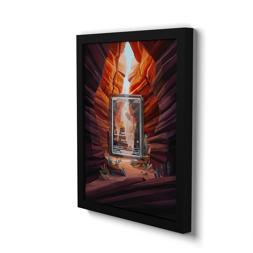 168 Glumanda - Extended Artwork Framed Pokemon Card Display