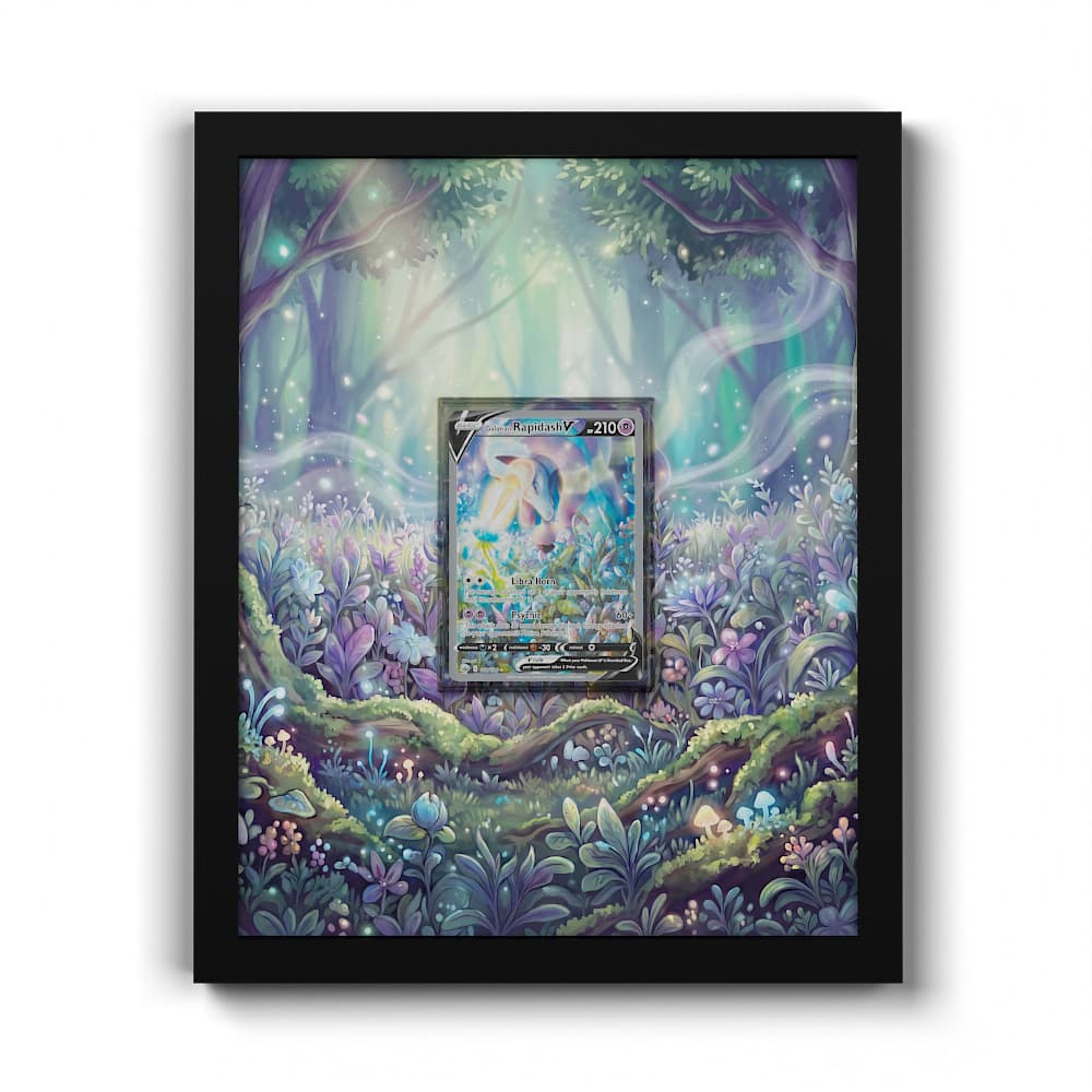 168/198 Gallopa - Extended Artwork Framed Pokemon Card Display