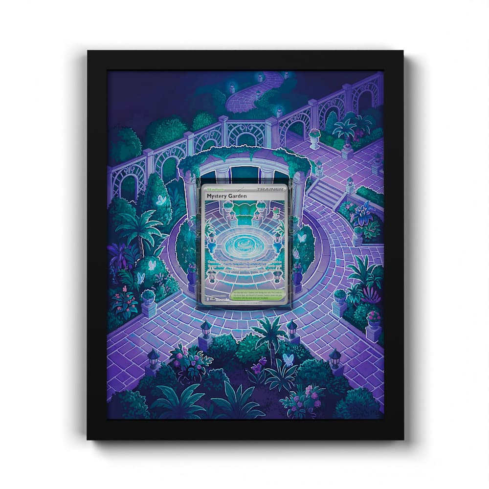 172 Geheimnisvoller Garten - Extended Artwork Framed Pokemon Card Display