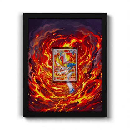 173/167 Panferno - Extended Artwork Framed Pokemon Card Display