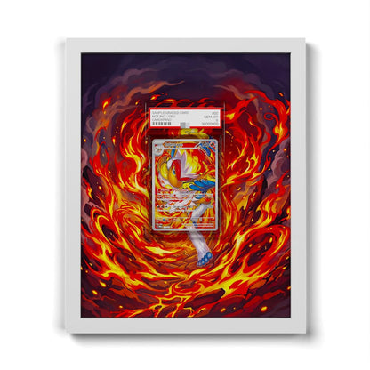 173/167 Panferno - Extended Artwork Framed Pokemon Card Display