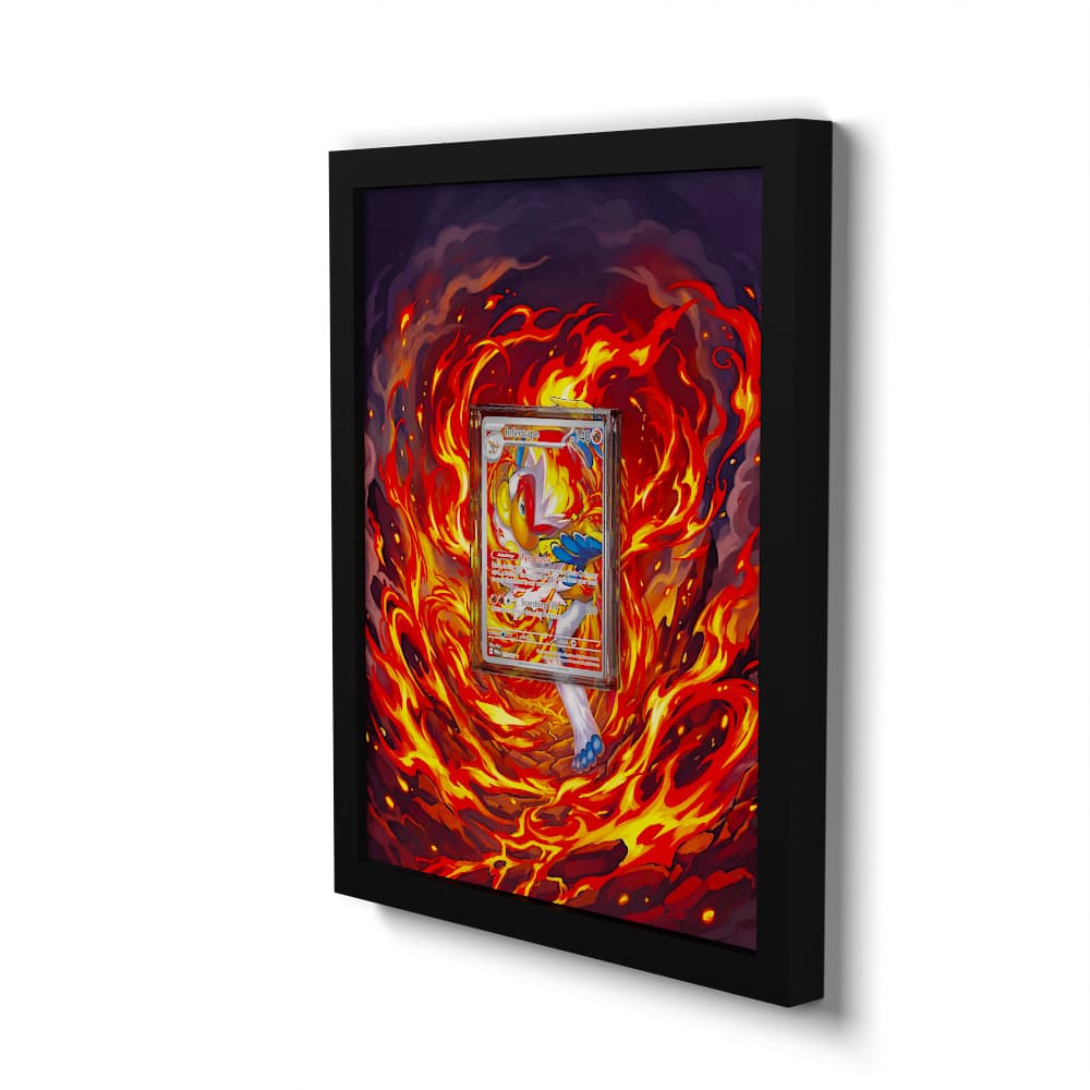 173/167 Panferno - Extended Artwork Framed Pokemon Card Display