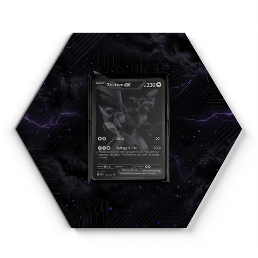 174/086 Zekrom EX - Extended Artwork Pokemon Card Display