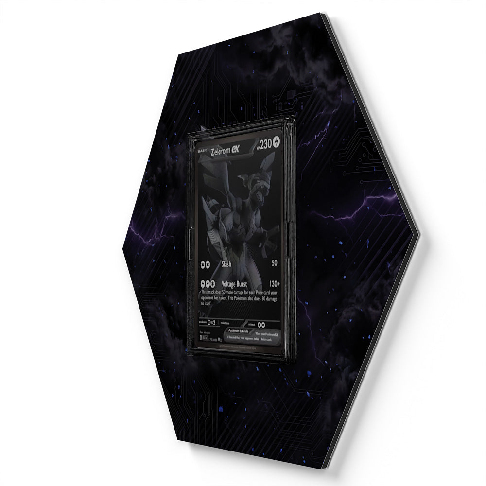174/086 Zekrom EX - Extended Artwork Pokemon Card Display