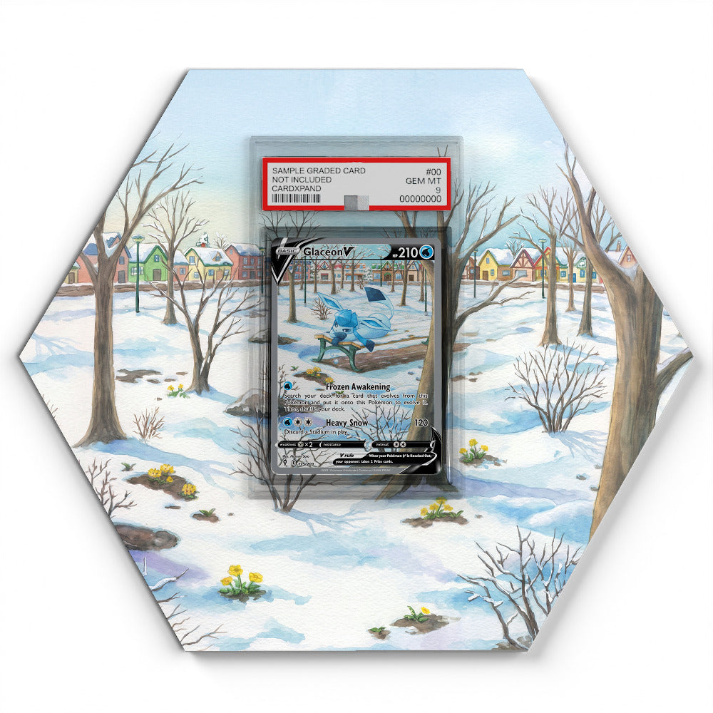 175/203 Glaceon V - Extended Artwork Pokemon Card Display