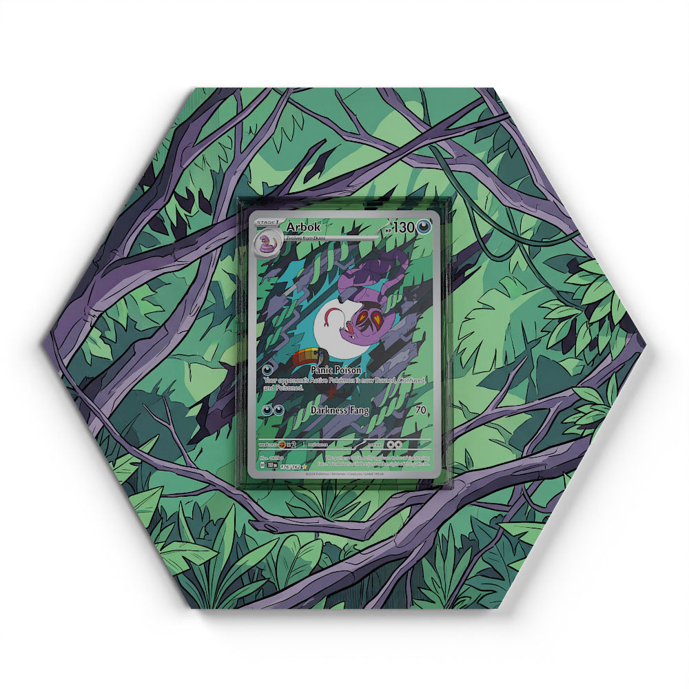 176/162 Arbok - Extended Artwork Pokemon Card Display