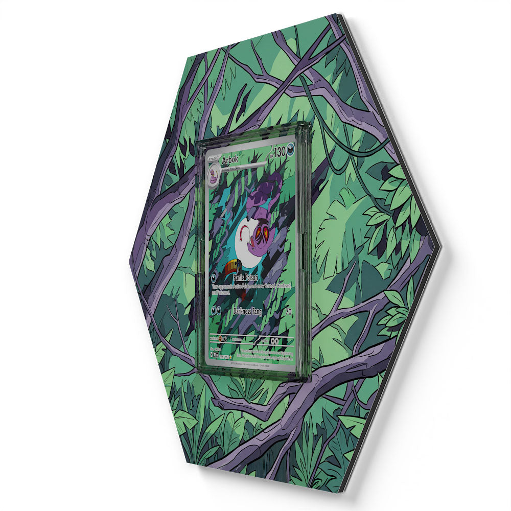 176/162 Arbok - Extended Artwork Pokemon Card Display