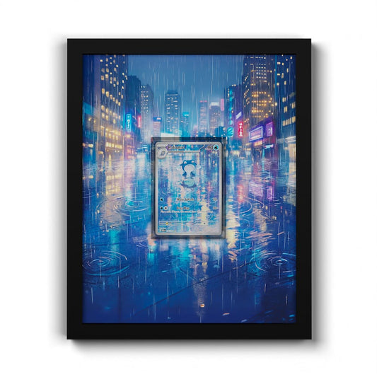176 Quaputzi - Extended Artwork Framed Pokemon Card Display