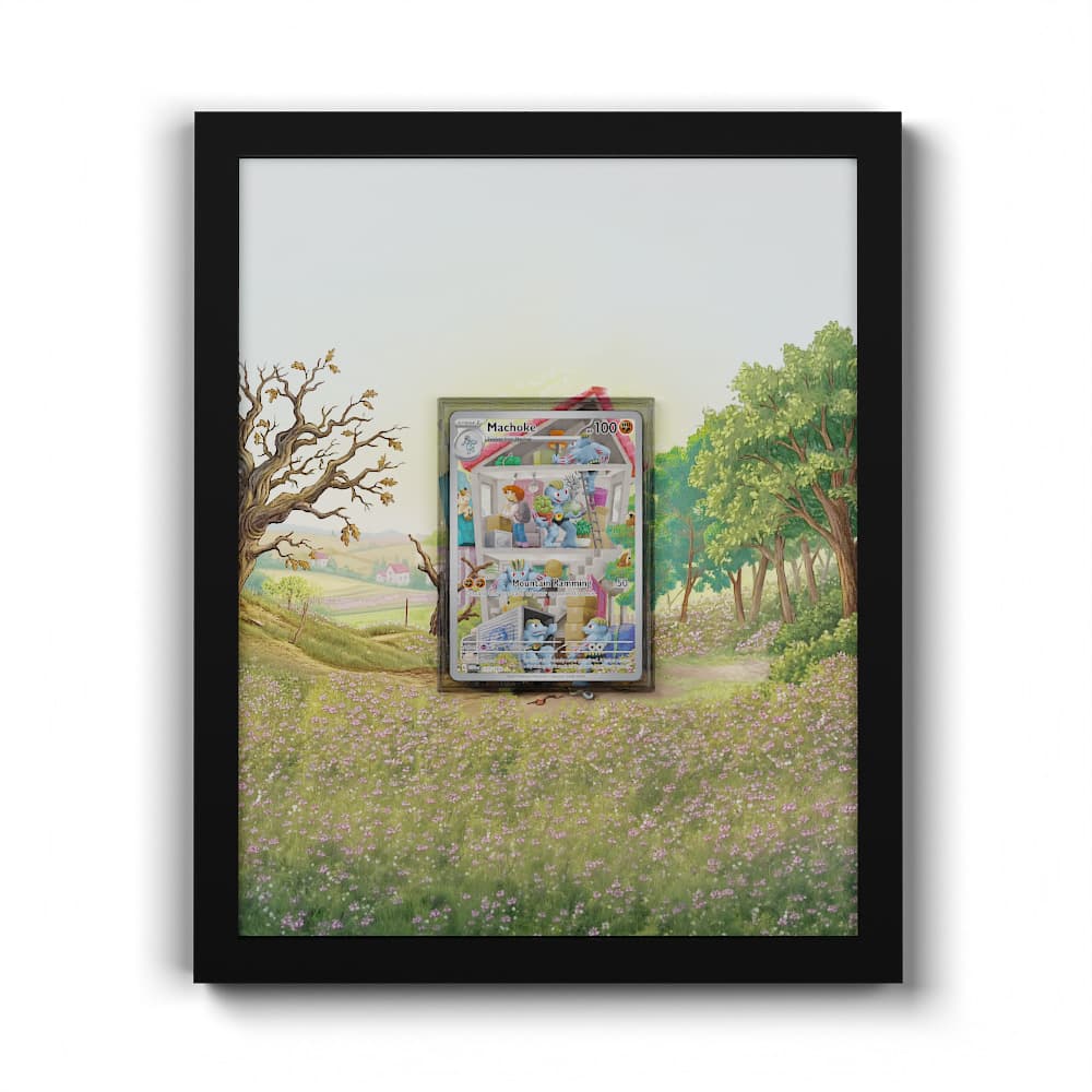 177 Maschock - Extended Artwork Framed Pokemon Card Display