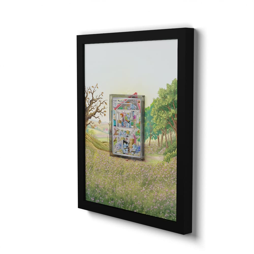 177 Maschock - Extended Artwork Framed Pokemon Card Display