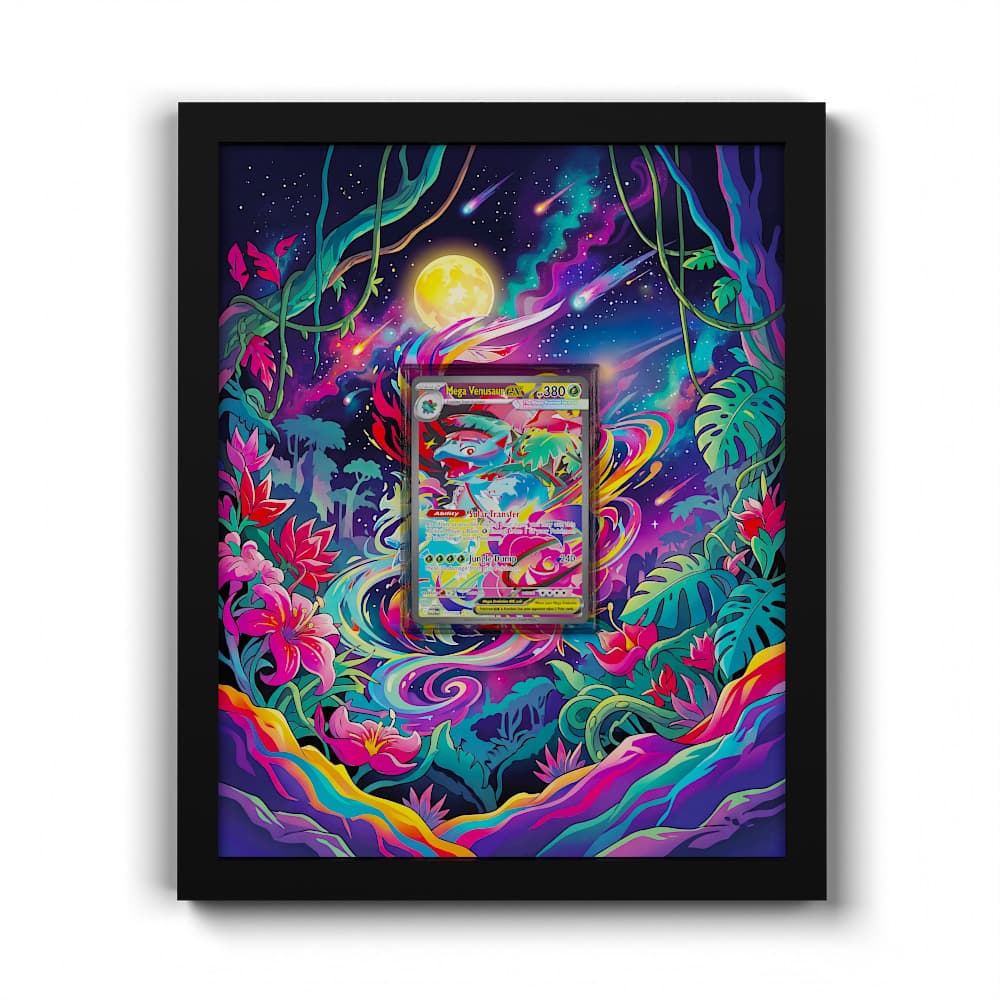 177 Mega-Bisaflor EX - Extended Artwork Framed Pokemon Card Display