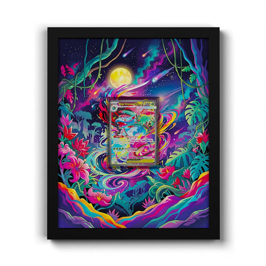 177 Mega-Bisaflor EX - Extended Artwork Framed Pokemon Card Display
