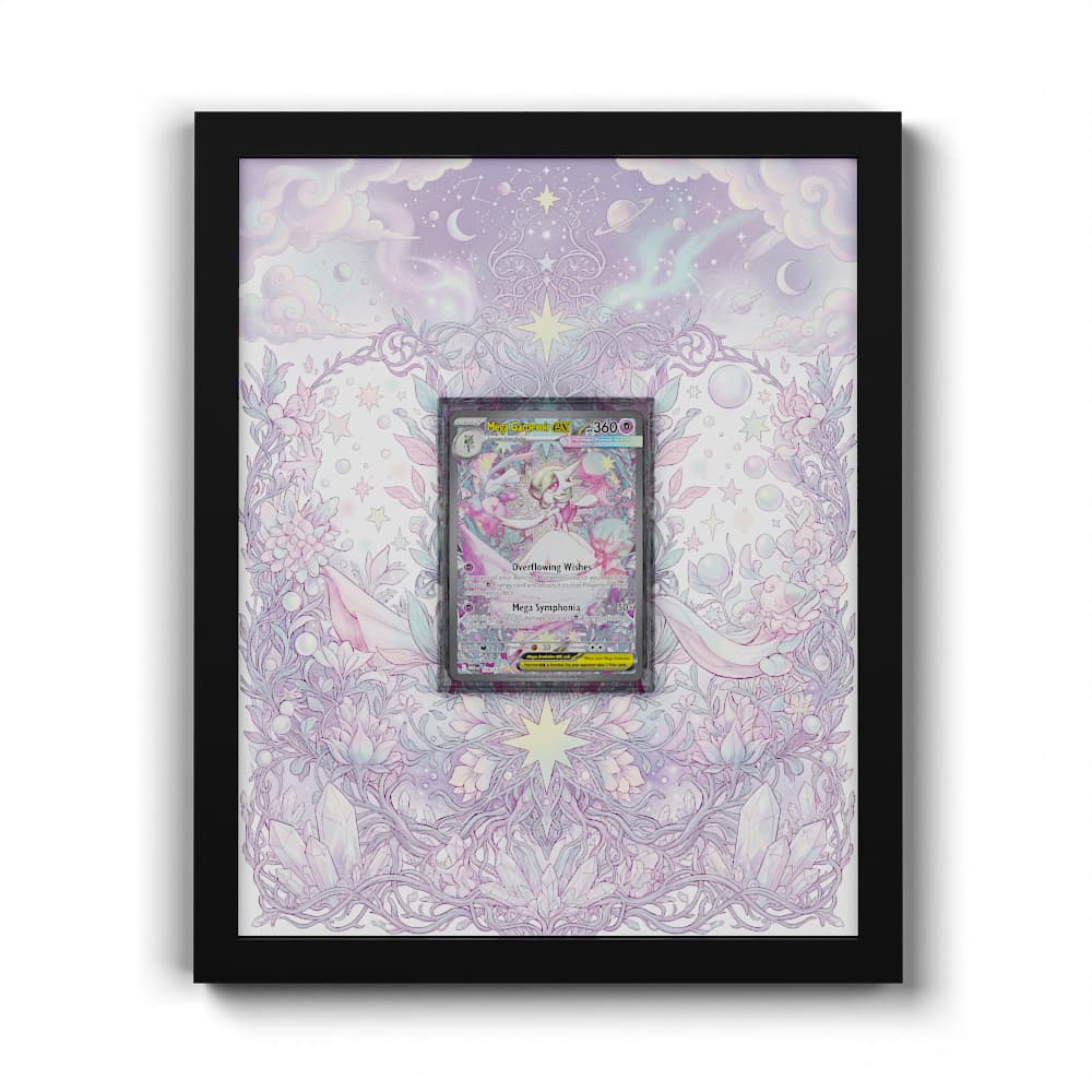 178 Mega-Guardevoir EX - Extended Artwork Framed Pokemon Card Display