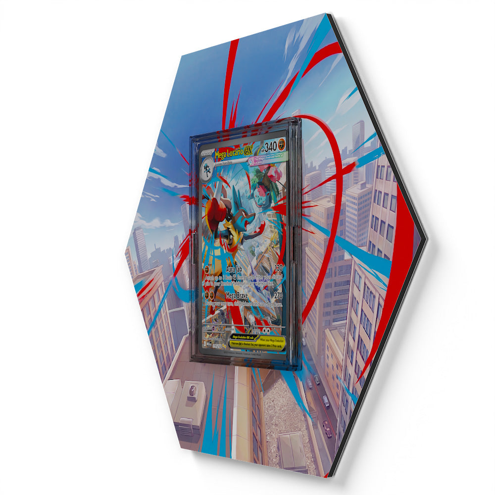 179/132 Mega-Lucario EX - Extended Artwork Pokemon Card Display