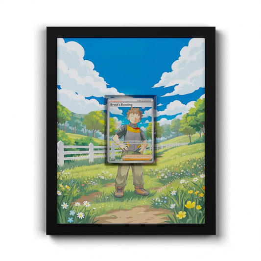 179 Rocko-Pfadfinder - Extended Artwork Framed Pokemon Card Display